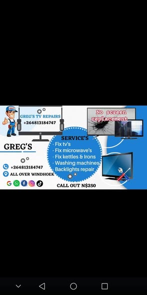 Greg's TV repairs in Windhoek photo 2