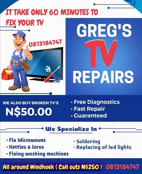 Greg's TV repairs in Windhoek photo 1