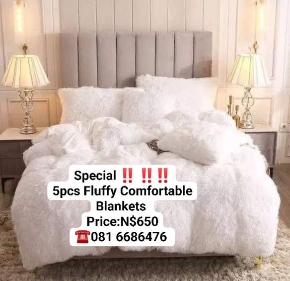 5pcs Fluffy Comfortable Blankets photo 2