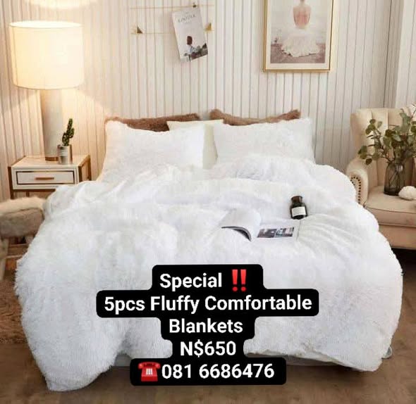5pcs Fluffy Comfortable Blankets photo 4