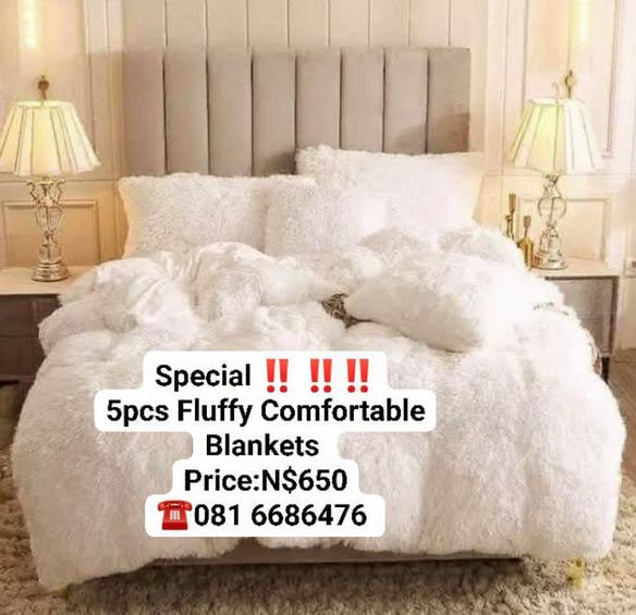 5pcs Fluffy Comfortable Blankets photo 1