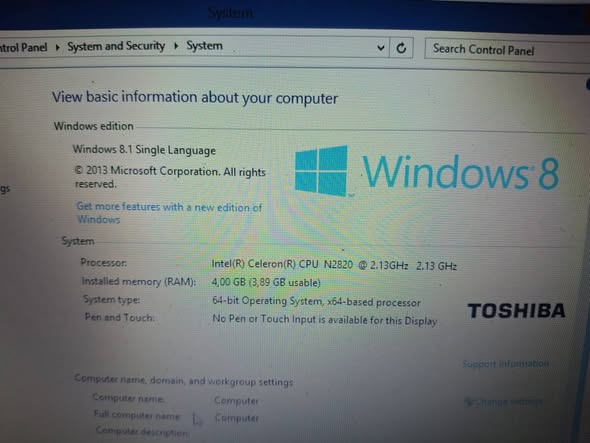 Toshiba Laaptop photo 1