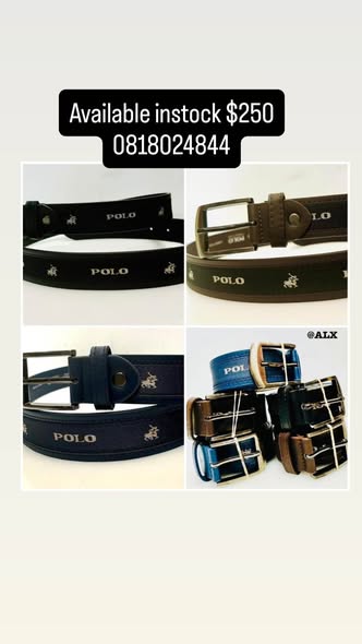Polo and Pringle belt photo 2