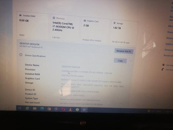 Hp Core i7-3Gen photo 4