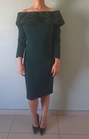 Emerald green dress photo 3