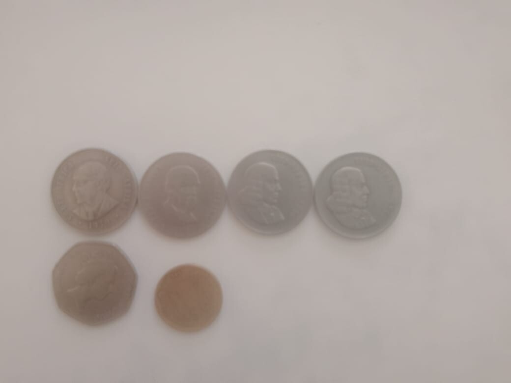 old South African bank notes and coins photo 1
