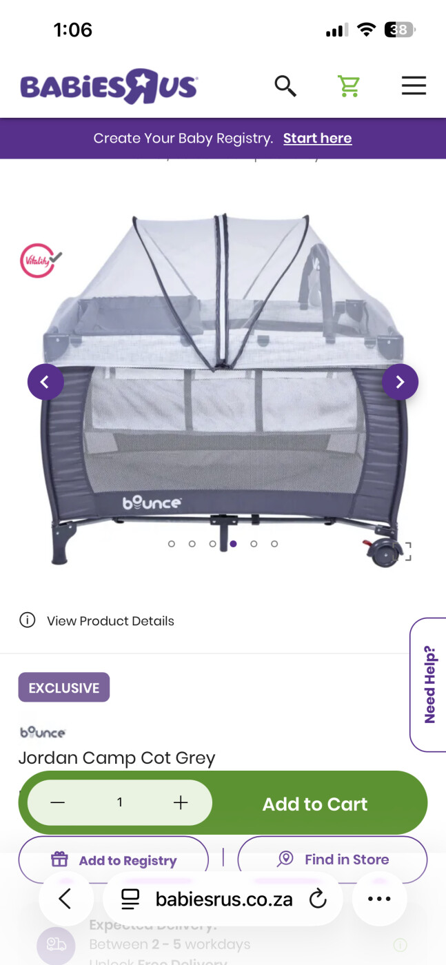 Bounce campcot photo 1