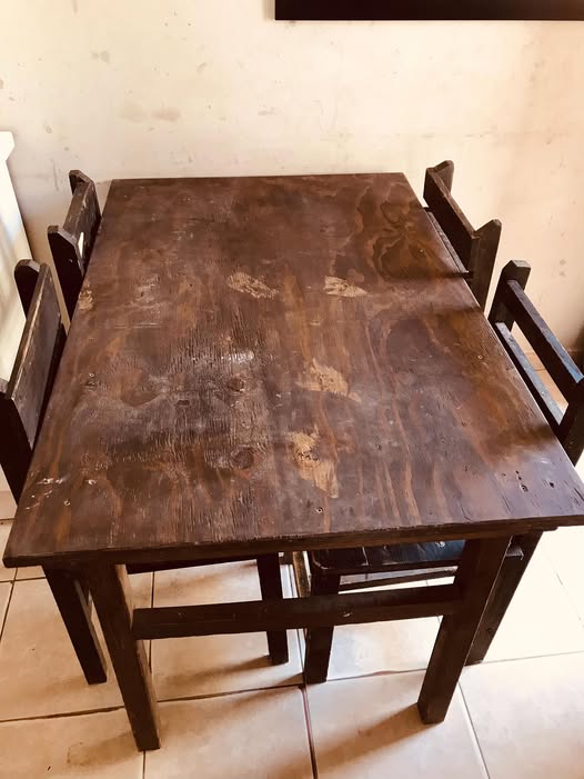 Wooden dining table photo 1