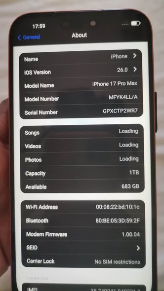 IPHONE 17PRO MAX photo 3
