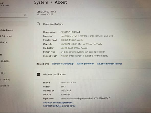 Hp ProBook 450 G7 photo 3