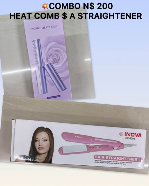 Heat comb & hair straightener combo photo 1