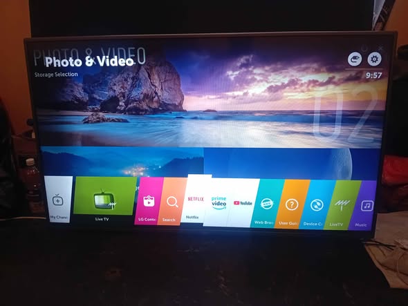 LG 55 inch SMART TV with remote photo 5