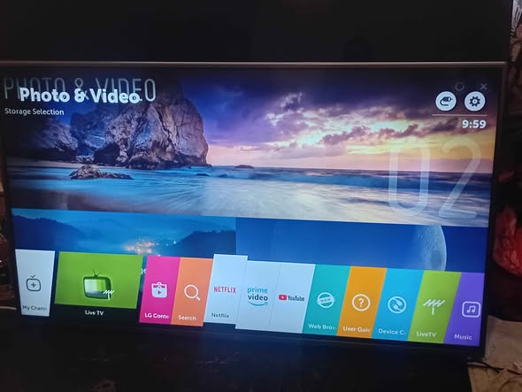 LG 55 inch SMART TV with remote photo 3
