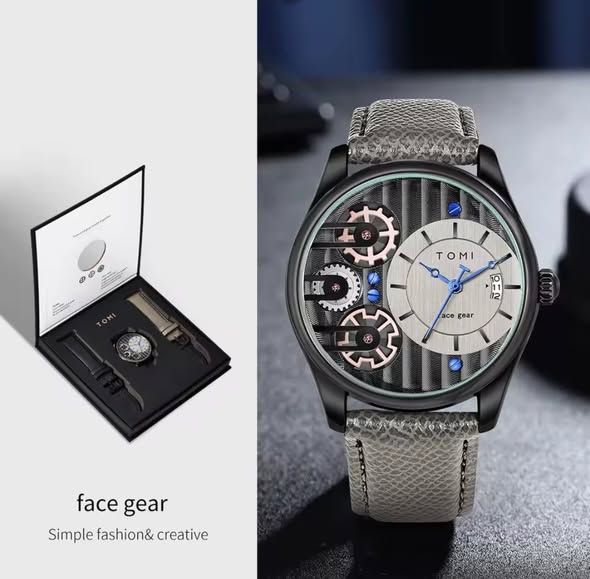 Tomi double gear movement watch photo 2