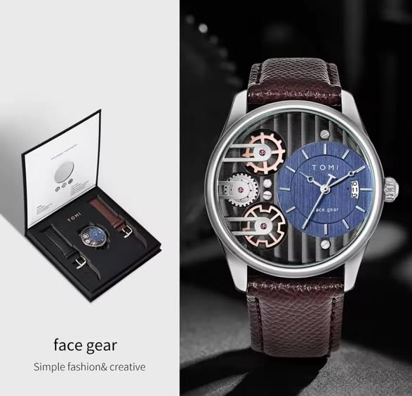 Tomi double gear movement watch photo 1