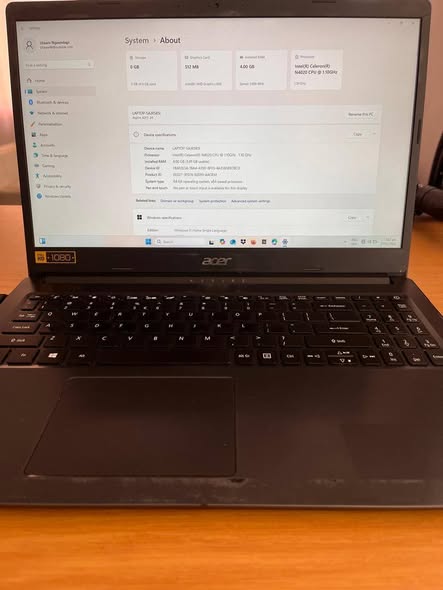 Acer Intel inside laptop photo 3