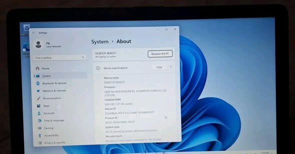 HP 250 G6 laptop photo 5