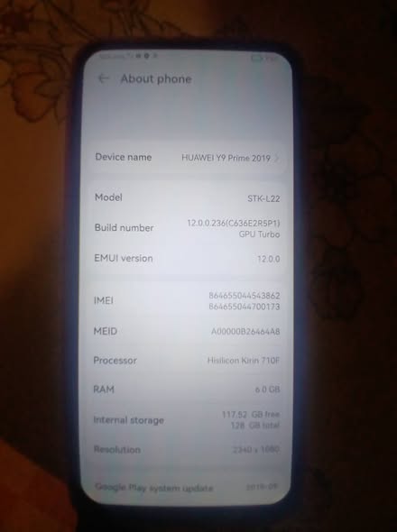 Huawei y9 prime photo 1