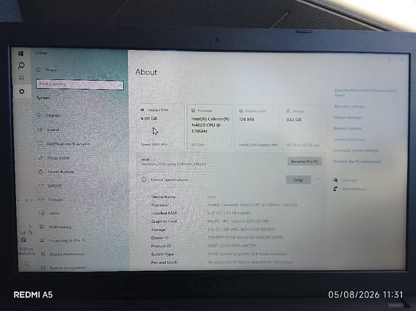 ASUS VIVO LAPTOP photo 4