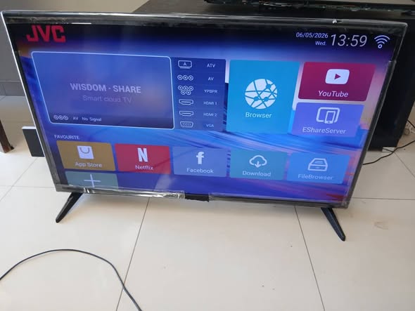 Jvc 50inch smart tv with remote photo 2
