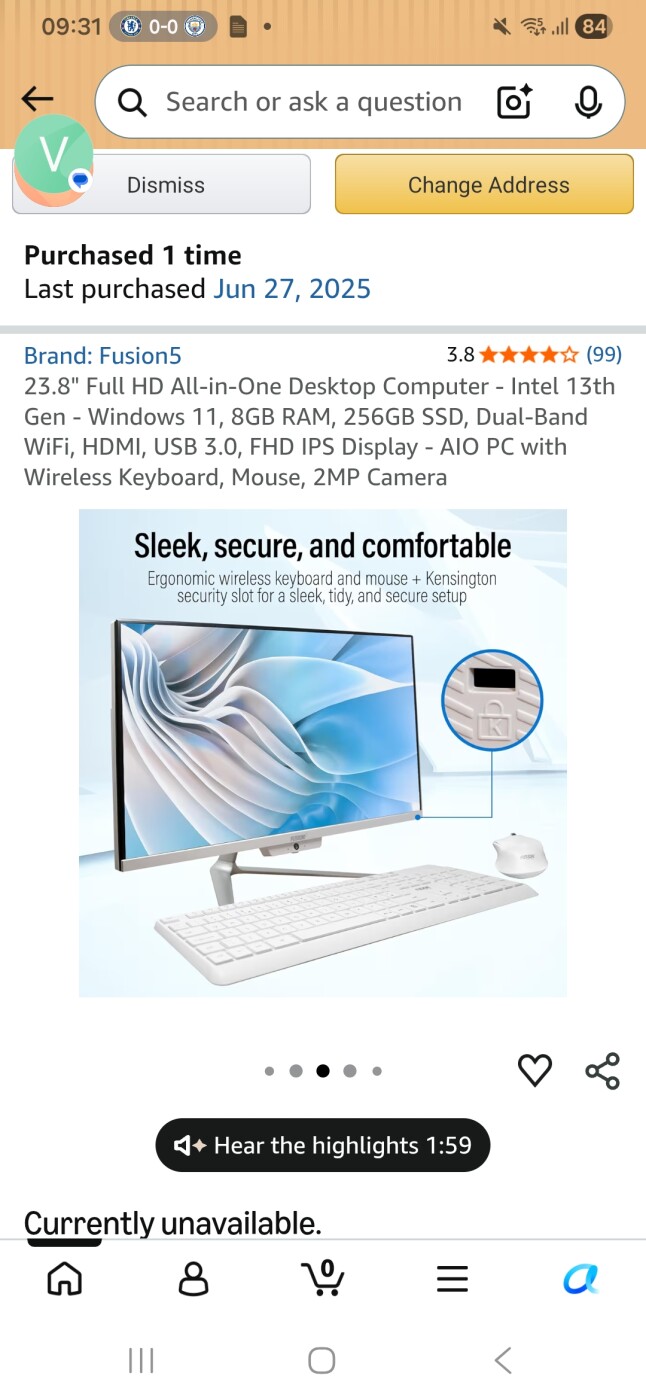 Fusion 5 inbuild desktop computer photo 4