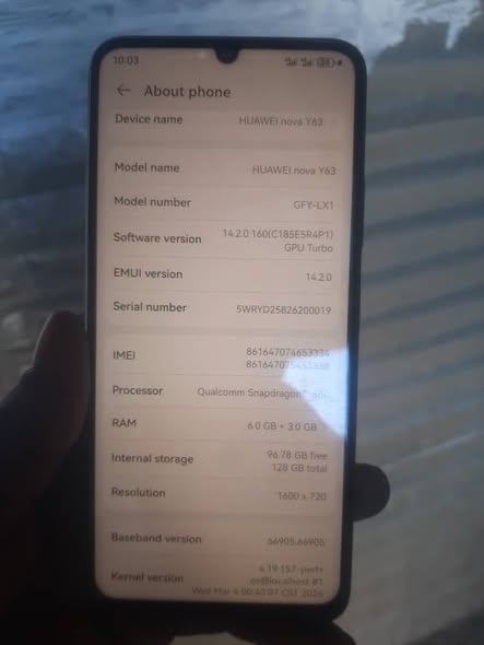 Huawei Nova Y63 128gb photo 4