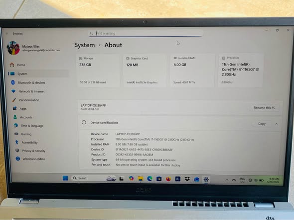 Acer Swift 3 SF314- i7 11th photo 2