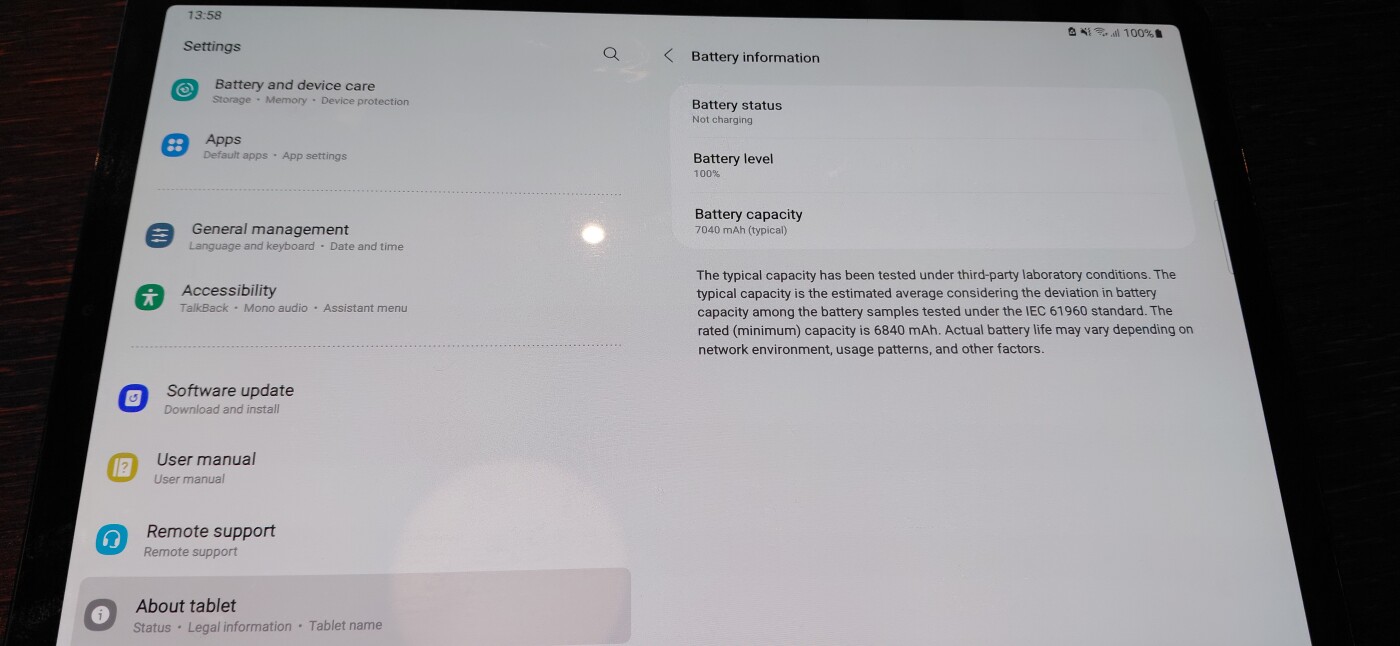 Samsung tab S5e with keyboard & original charger for $2500. photo 3
