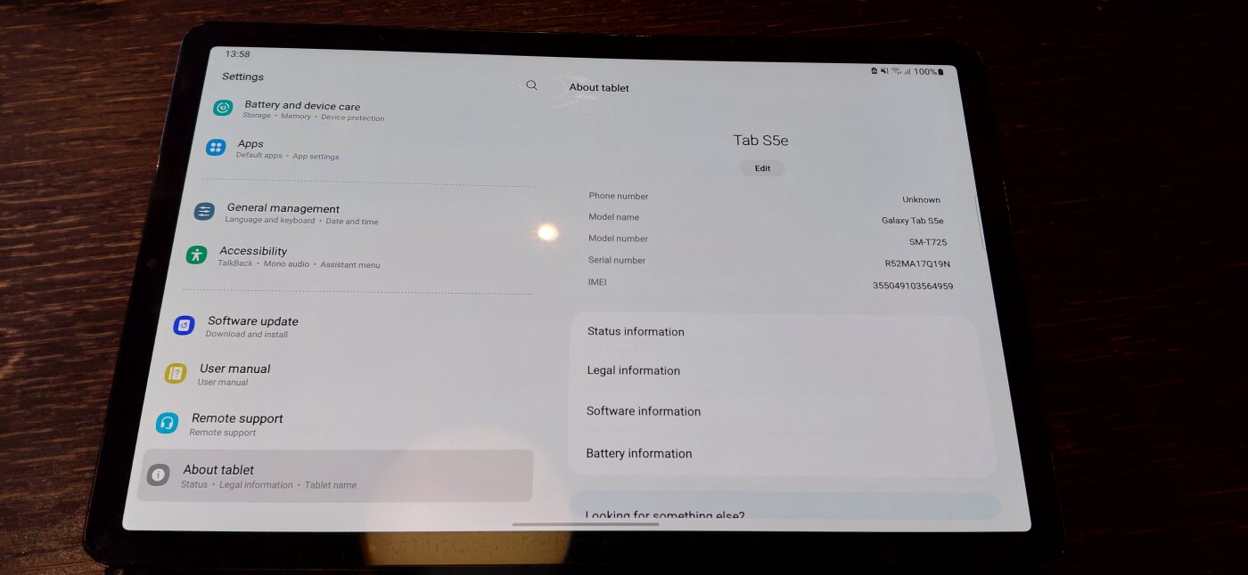 Samsung tab S5e with keyboard & original charger for $2500. photo 4