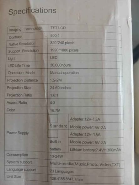 LED PROJECTOR photo 1