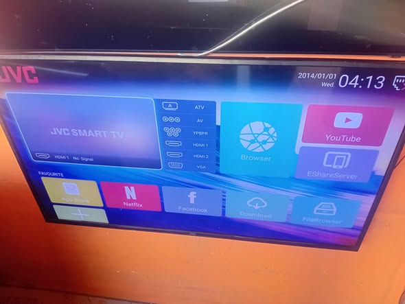 Jvc 55 inch SMART TV with remote photo 1