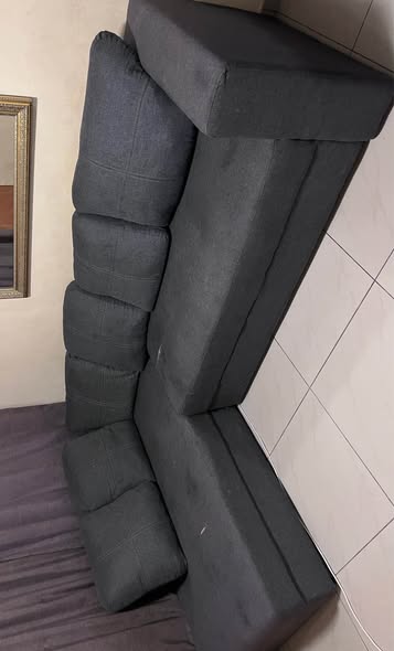 L-Couch with 6 pillows photo 2
