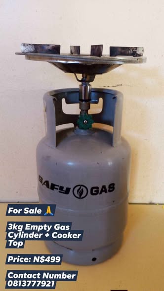 3kg Empty Gas Cylinder + Cooker Top photo 1