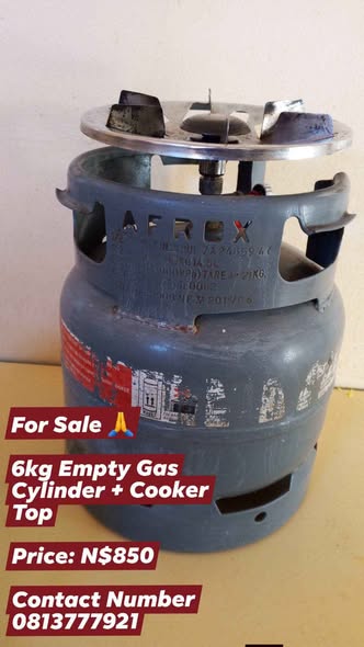 6kg Empty Gas Cylinder + Cooker Top photo 1