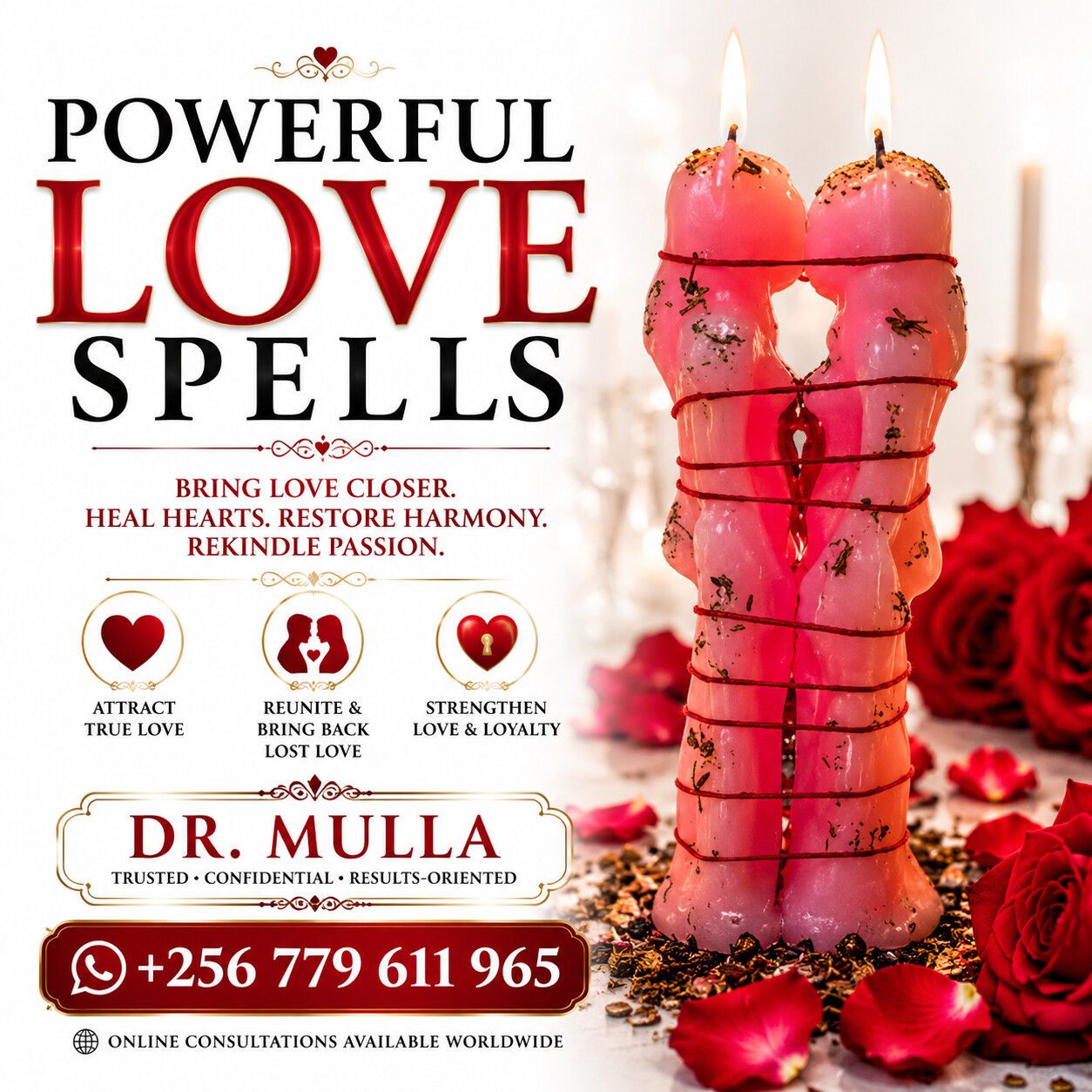 Fast Acting Love Spells for Relationship Healing | Dr. Mulla +256 779 611 965 photo 1
