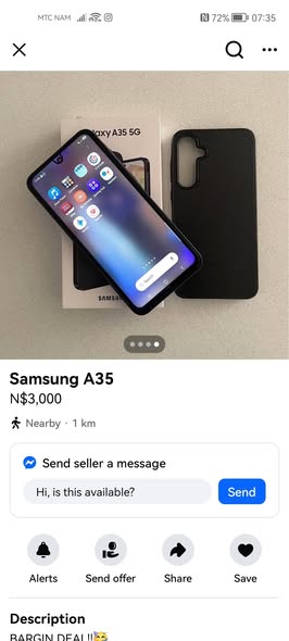 Samsung galaxy A35 photo 1