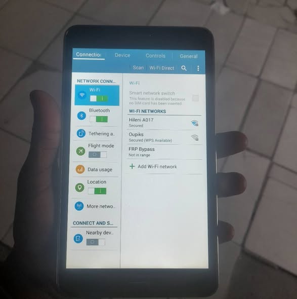 Samsung tablet photo 1