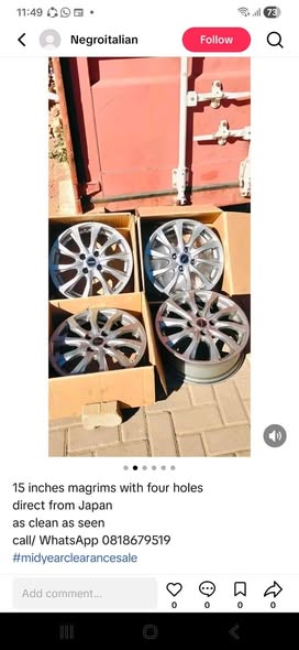 15 magrims with four holes photo 1