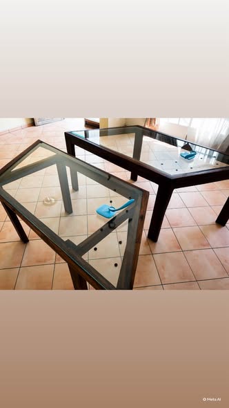 X2 thick glass DINING TABLES photo 4