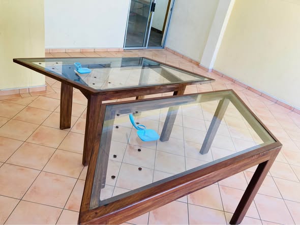 X2 thick glass DINING TABLES photo 1