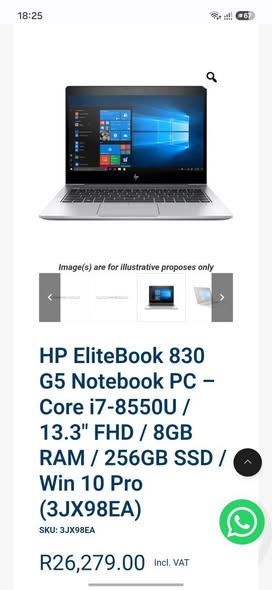HP EliteBook 830 G5 core i7 Laptop photo 4