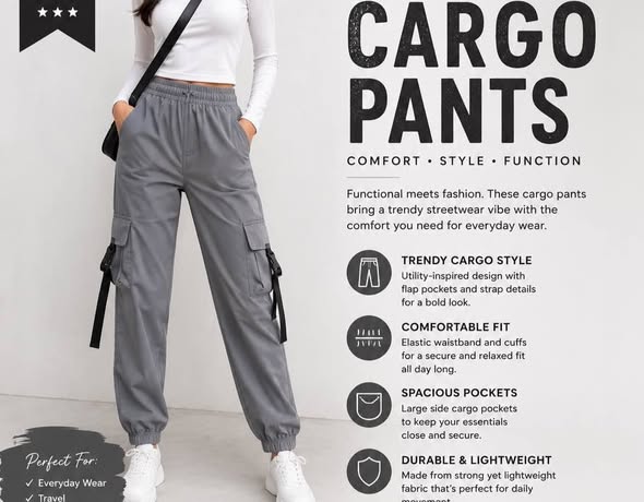Brand new cargo pants photo 1