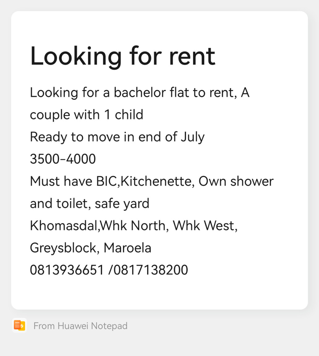 Looking for a bachelor flat to rent in whk photo 1
