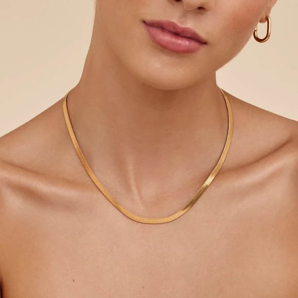Unisex Gold Snake Chains photo 5