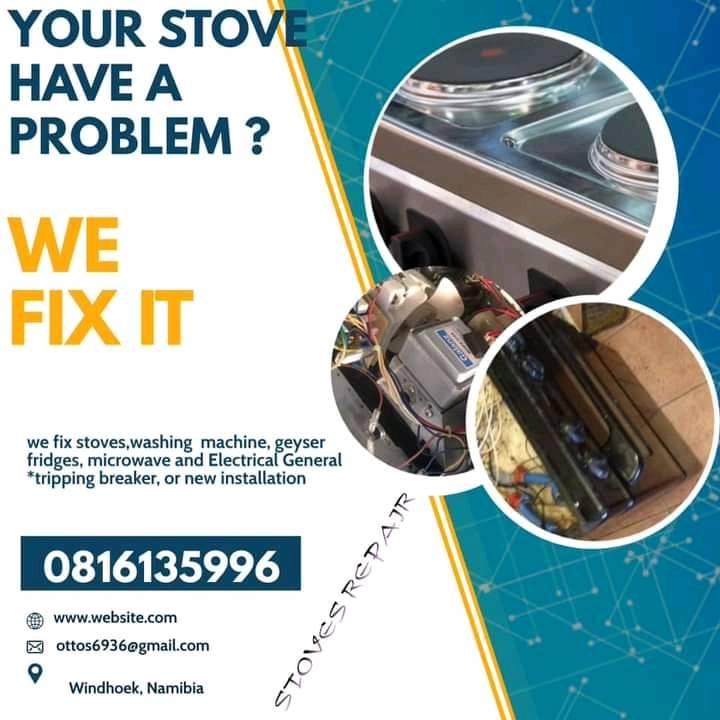 Stoves repair in Windhoek Repair Kalahari Deals Namibia