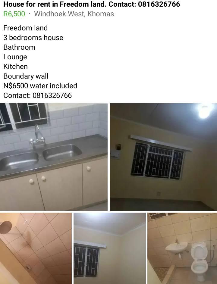 House for rent in freedom land in Windhoek Houses for rent Kalahari