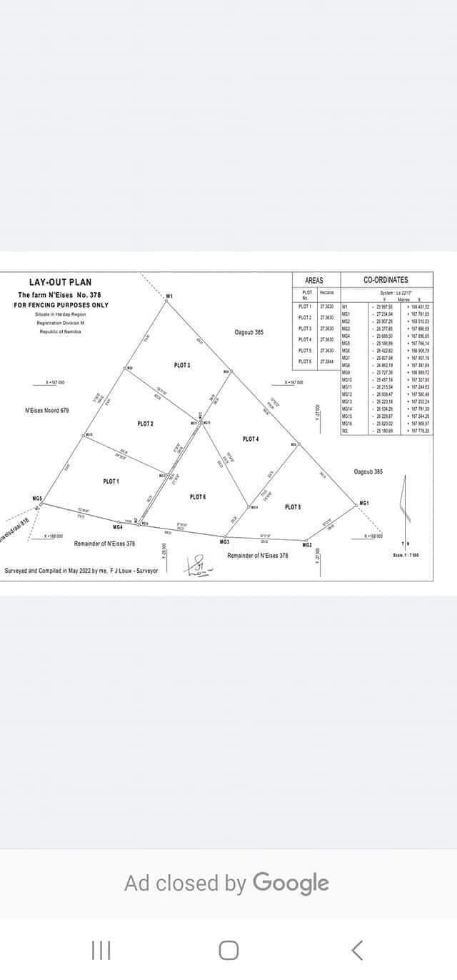 27 Hectares Plots For Sale for sale in Rehoboth Land Kalahari Deals