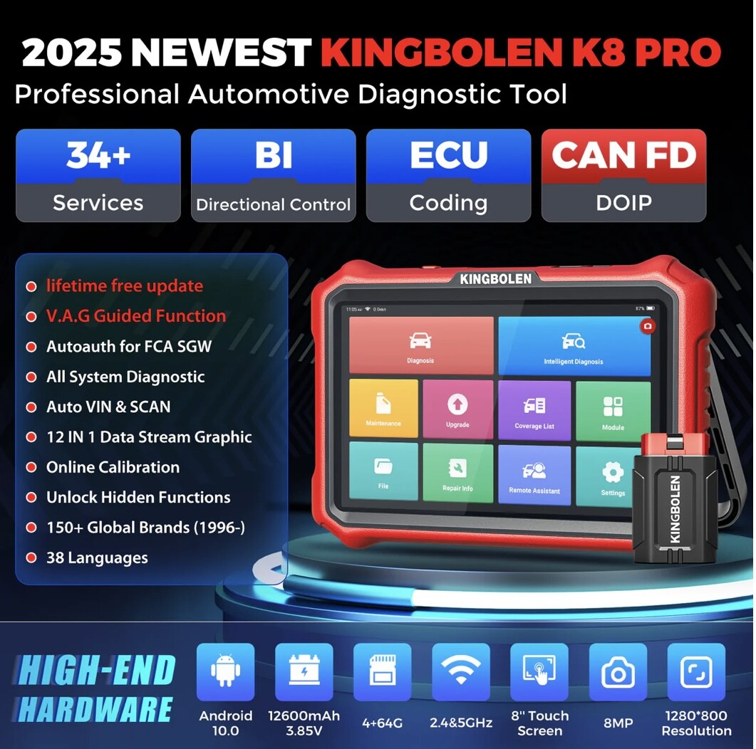 Kingbolen K8 Pro Diagnostic Machine photo 15