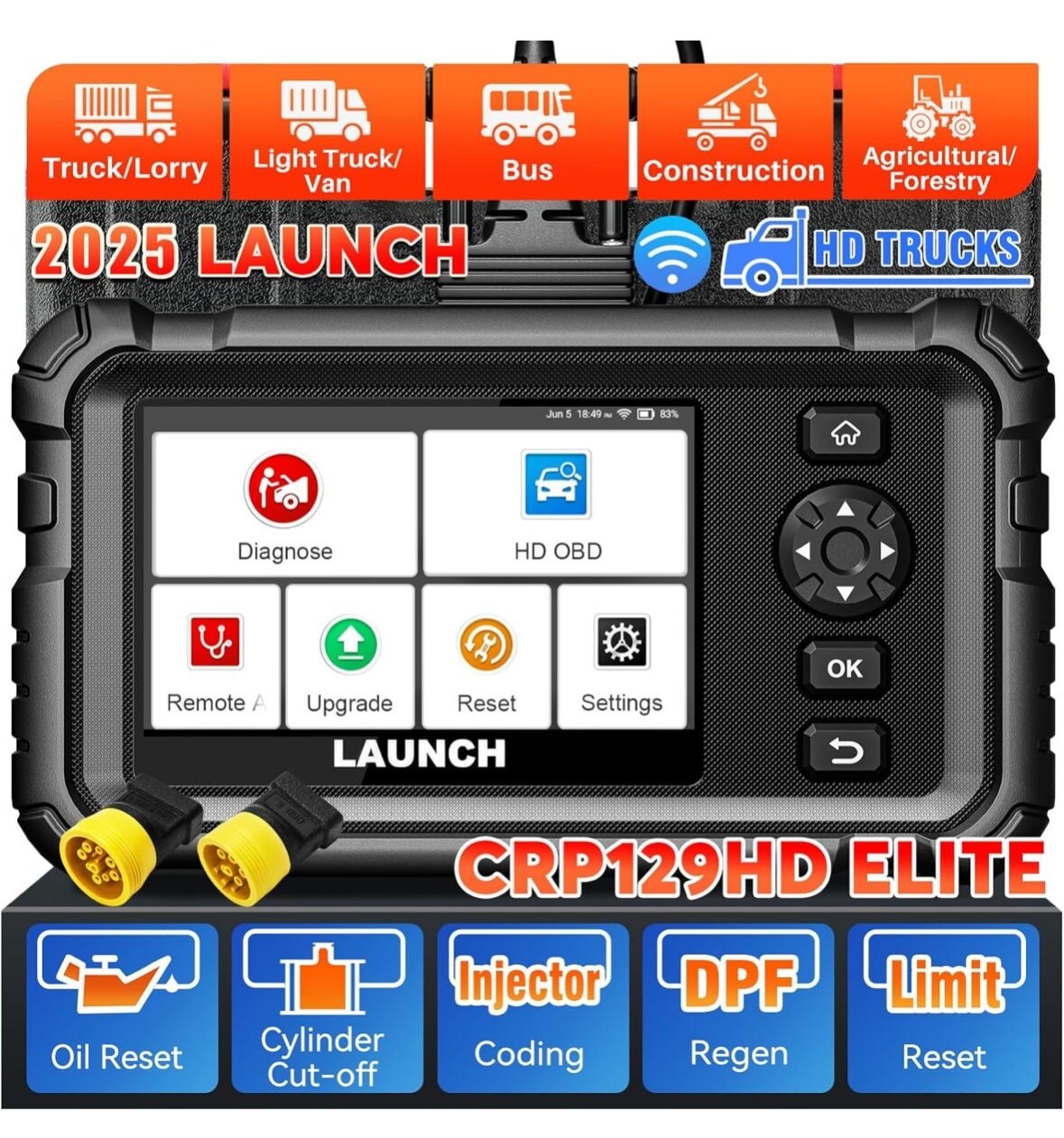 Launch CRP 129 24V Heavy Duty Diagnostic Scanner photo 5