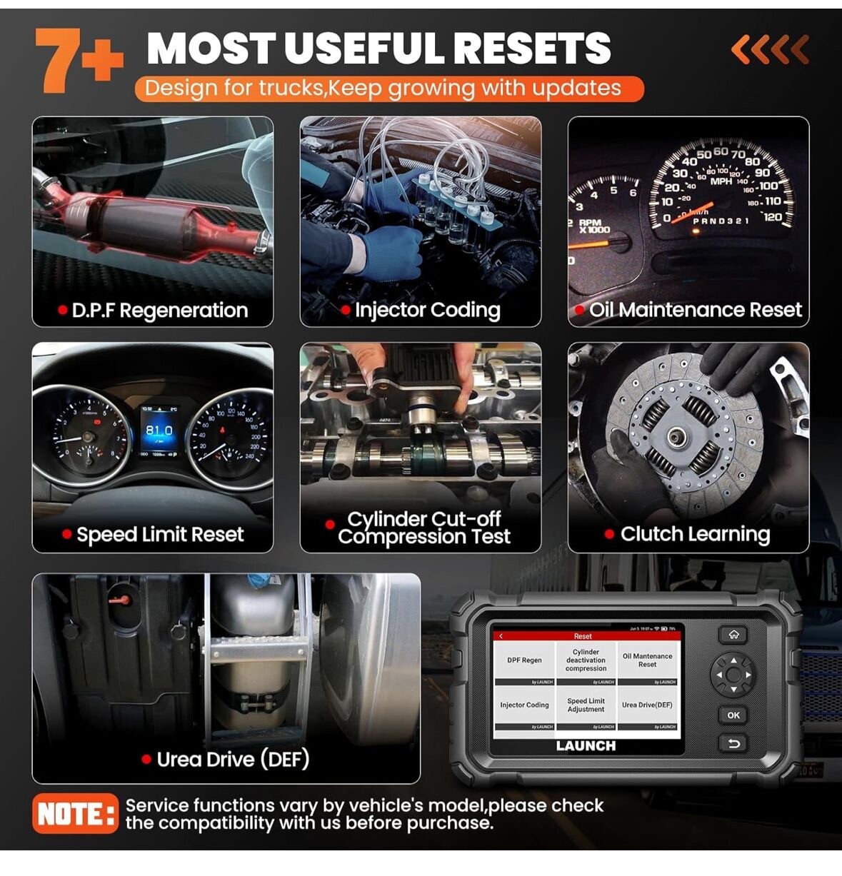 Launch CRP 129 24V Heavy Duty Diagnostic Scanner photo 7